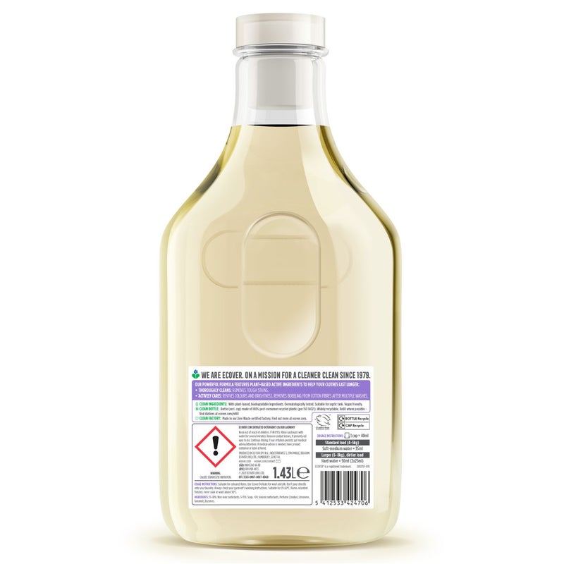 ecover Laundry Liquid Colour Concentrate Apple Blossom and Freesia Scent - 1.43 Litre - Image 2